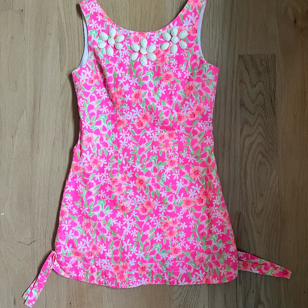 Lilly Pulitzer Pink Floral dress girls size 10